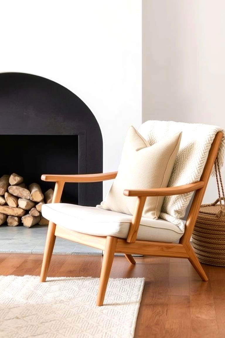 Scandinavian Inspired Chair - 24 Chairs in Front of Fireplace Ideas