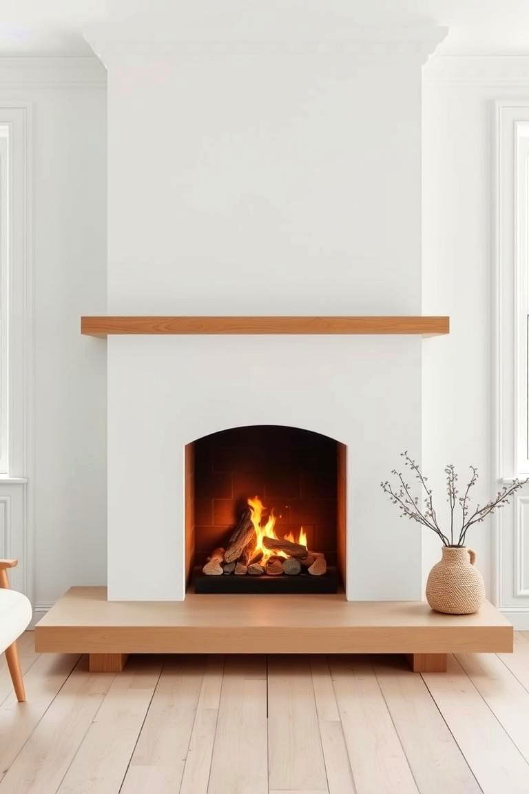 Scandinavian Inspired Fireplace - 24 Fireplace Ideas