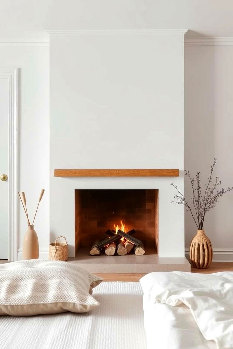 Scandinavian Inspired Fireplace Design - 24 Bedroom Fireplace Ideas