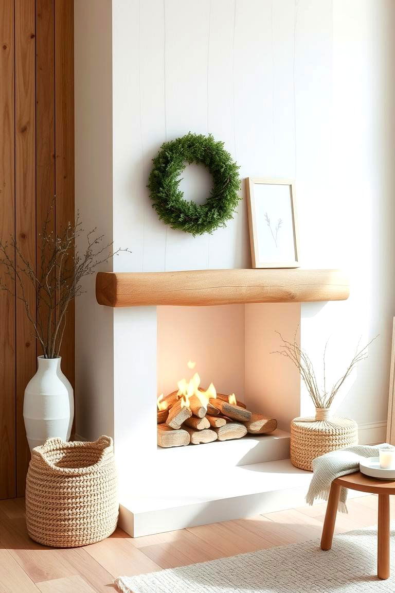 Scandinavian Inspired Hearth - 24 Fireplace Hearth Ideas
