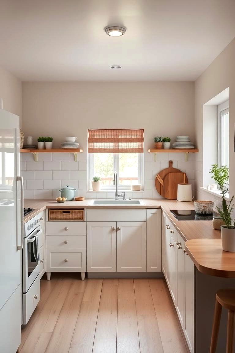 Scandinavian Inspired Kitchen With White Appliances - 24 Kitchen With White Appliances Ideas