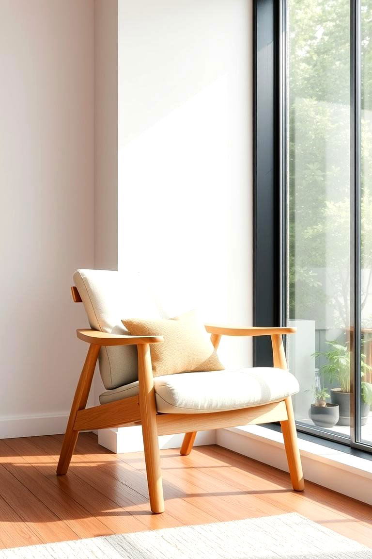 Scandinavian Inspired Lounge Chair - 24 Bedroom Chair Ideas