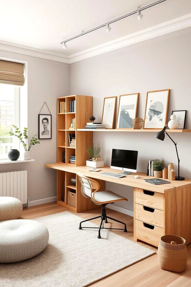 Scandinavian Inspired Study Room - 24 Study Room Ideas