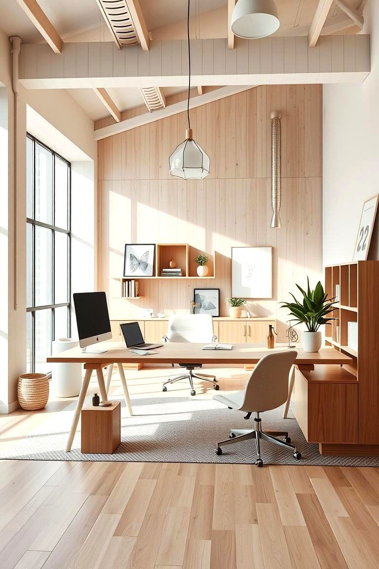 Scandinavian Loft Office Design - 24 Loft Office Ideas