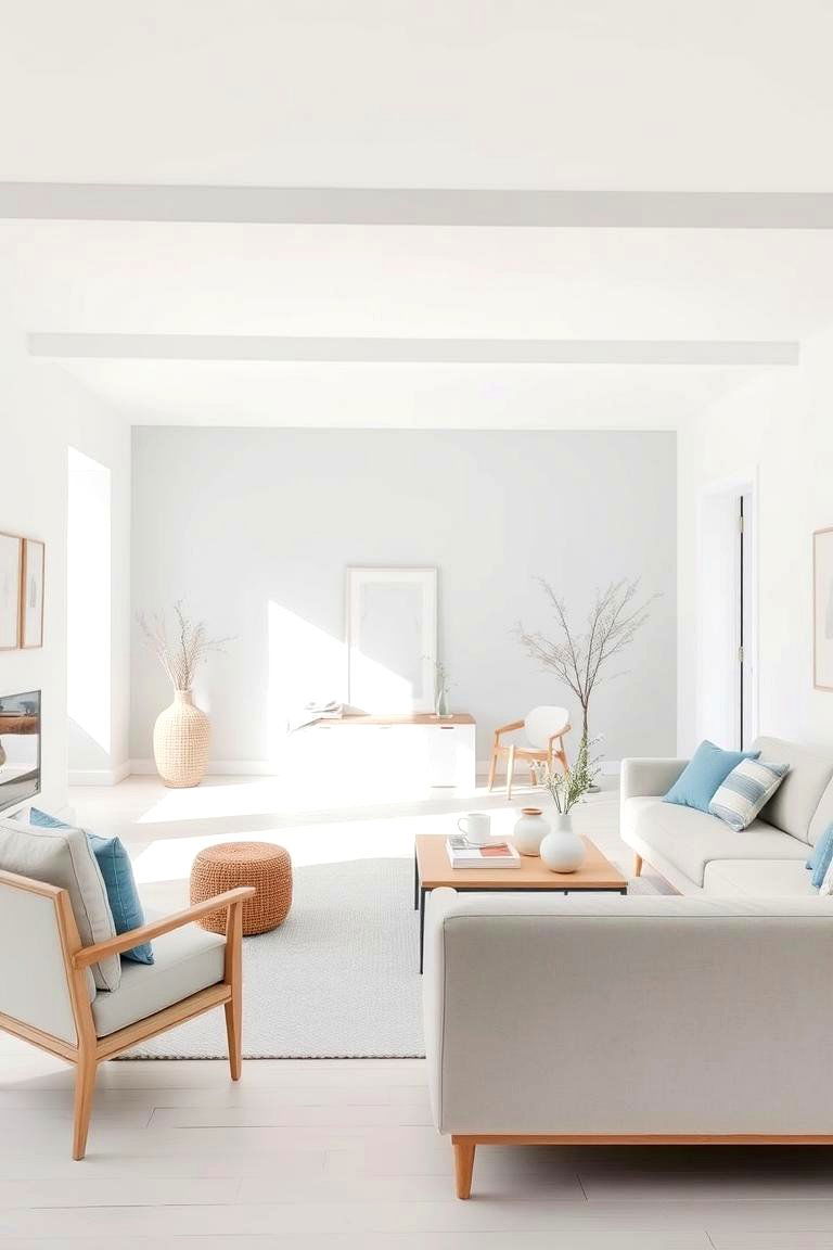 Scandinavian Minimalism - 24 Blue and White Decor Ideas