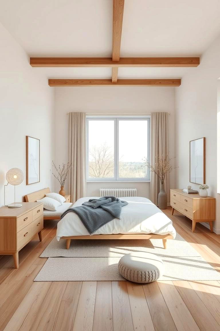 Scandinavian Minimalist Bedroom - 24 Bedroom Design Ideas
