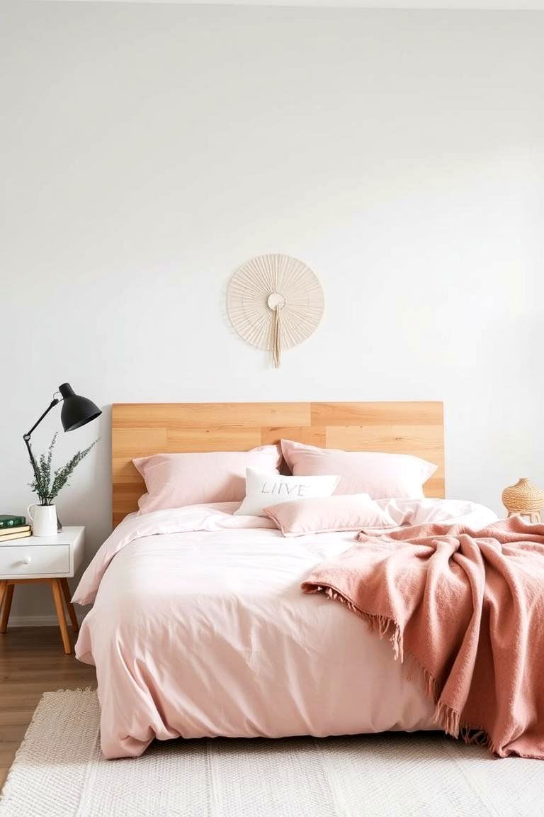 Scandinavian Pink and Grey Simplicity - 24 Pink and Grey Bedroom Ideas