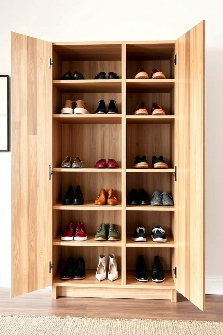 Scandinavian Shoe Cabinet Solution - 24 Scandinavian Entryway Ideas