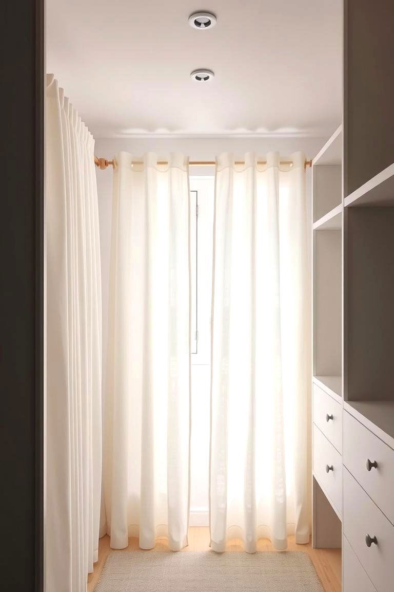 Scandinavian Simplicity - 24 closet curtain ideas