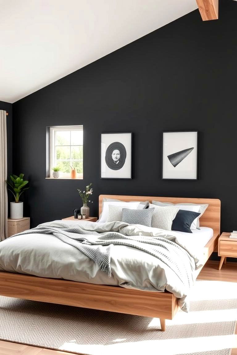 Scandinavian Simplicity - 24 Dark Grey Bedroom Ideas
