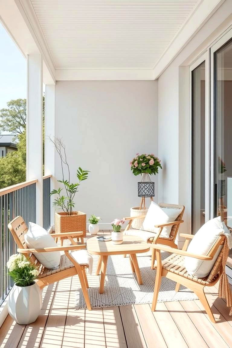 Scandinavian Simplicity - 24 French Balcony Ideas