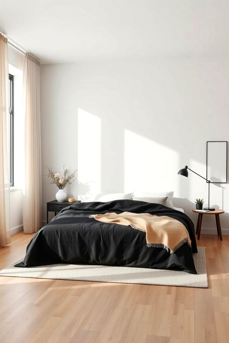 Scandinavian Simplicity - 24 Black and Beige Bedroom Design Ideas