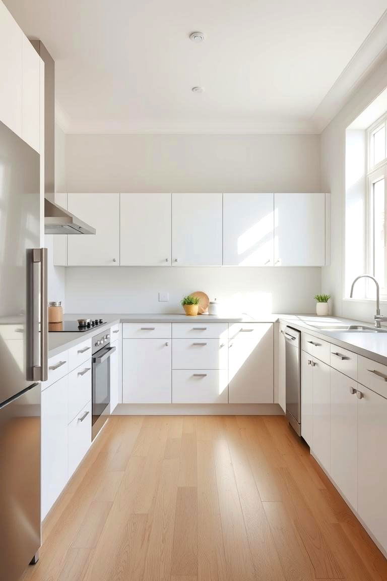 Scandinavian Simplicity - 24 Light Wood Floor Kitchen Ideas