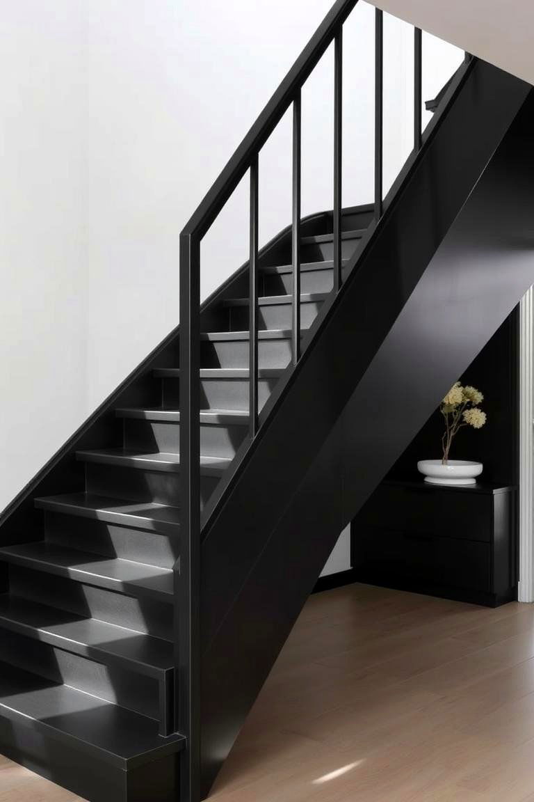 Scandinavian Simplicity - 24 black staircase ideas