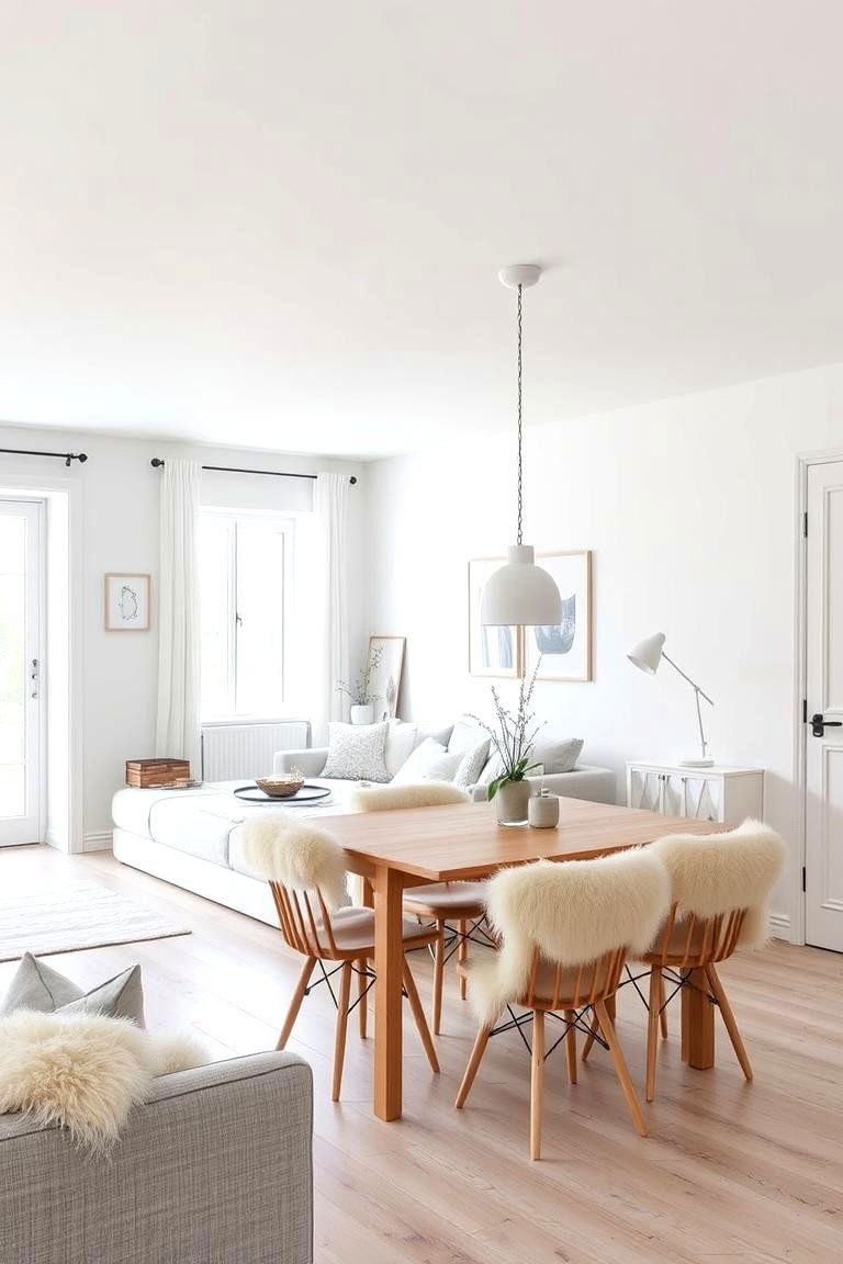 Scandinavian Simplicity Focus - 24 Living Room Dining Room Combos