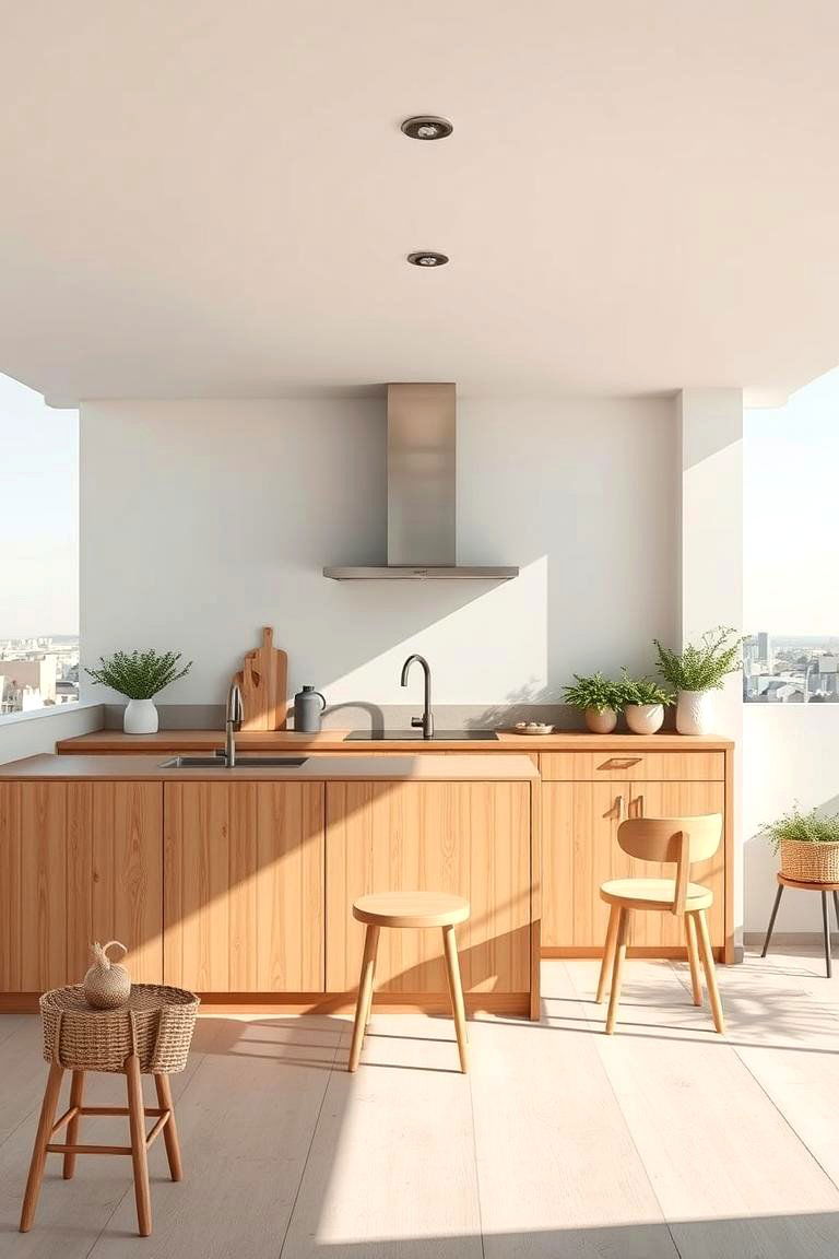 Scandinavian Simplicity Kitchen - 24 Rooftop Kitchen Ideas