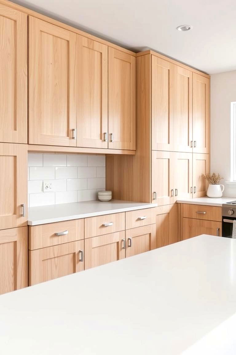 Scandinavian Simplicity with Light Wood Tones - 24 Painting Kitchen Cabinet Ideas