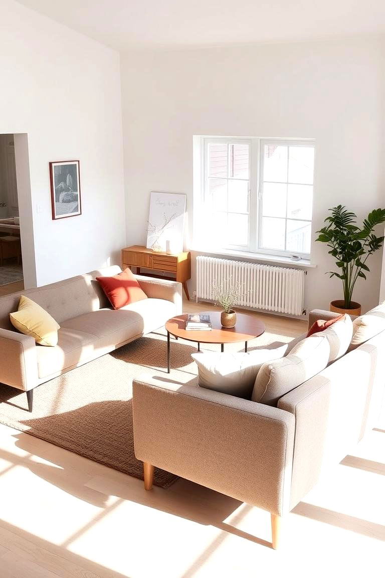 Scandinavian Simplicity with a Twist - 24 Mismatched Sofas in Living Room Ideas