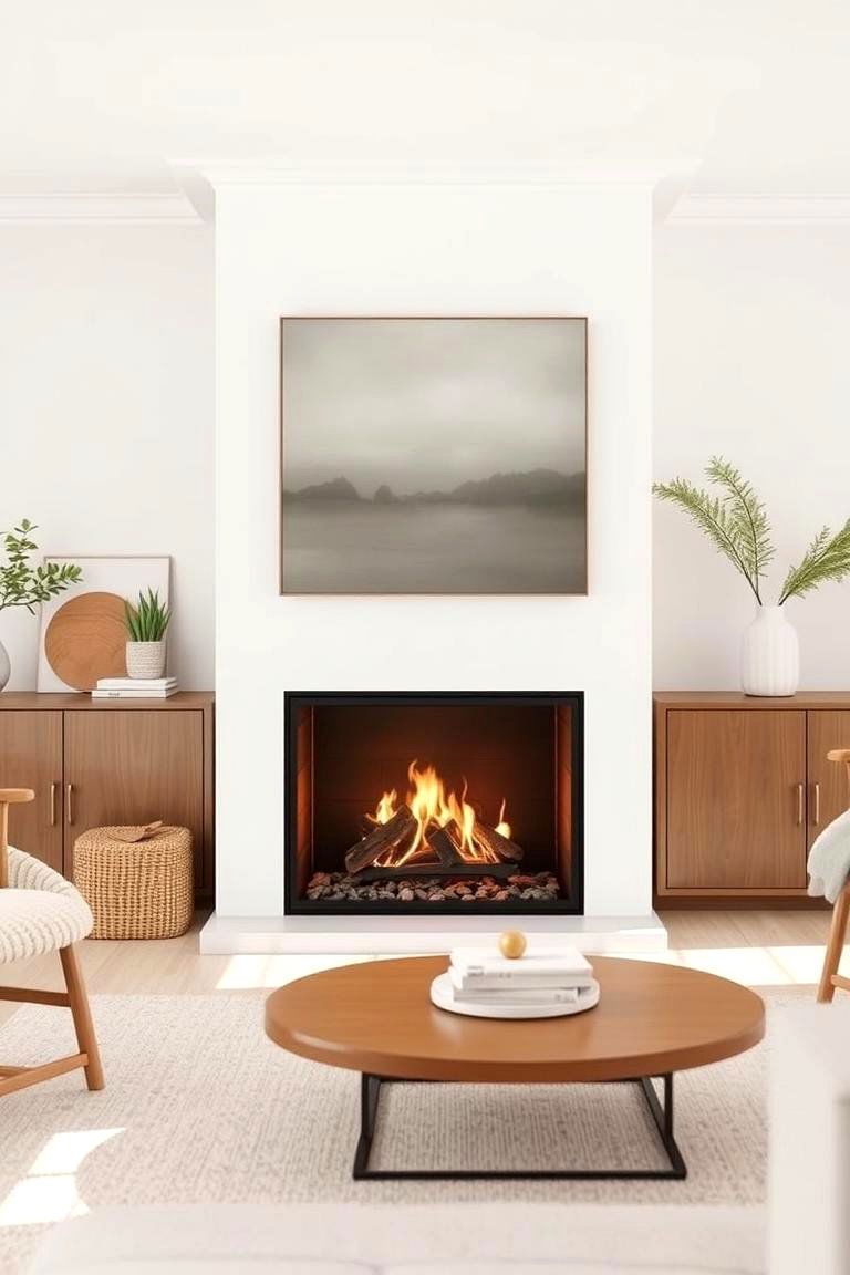 Scandinavian Style Gas Fireplace - 24 Corner Gas Fireplace Ideas