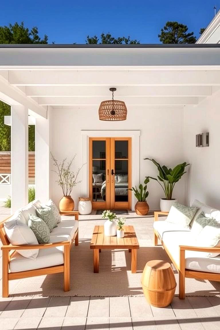 Scandinavian Style Outdoor Room - 24 Outdoor Living Room Ideas