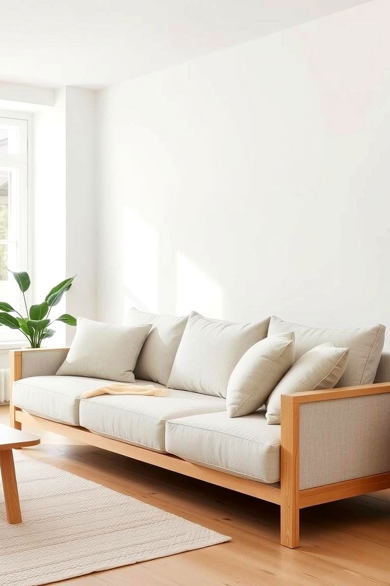 Scandinavian Style Sofa - 24 Living Room Couch Ideas