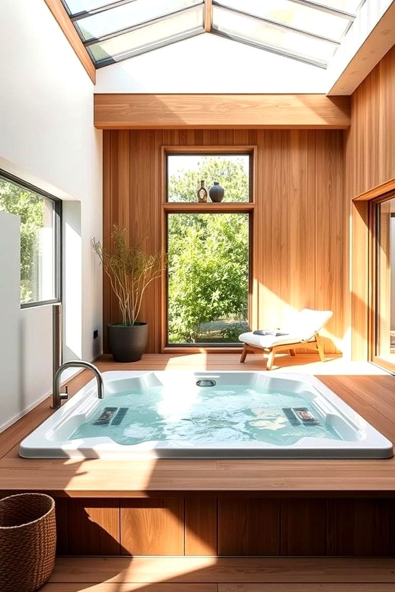 Scandinavian Style Sunken Hot Tub - 24 Sunken Hot Tub Ideas