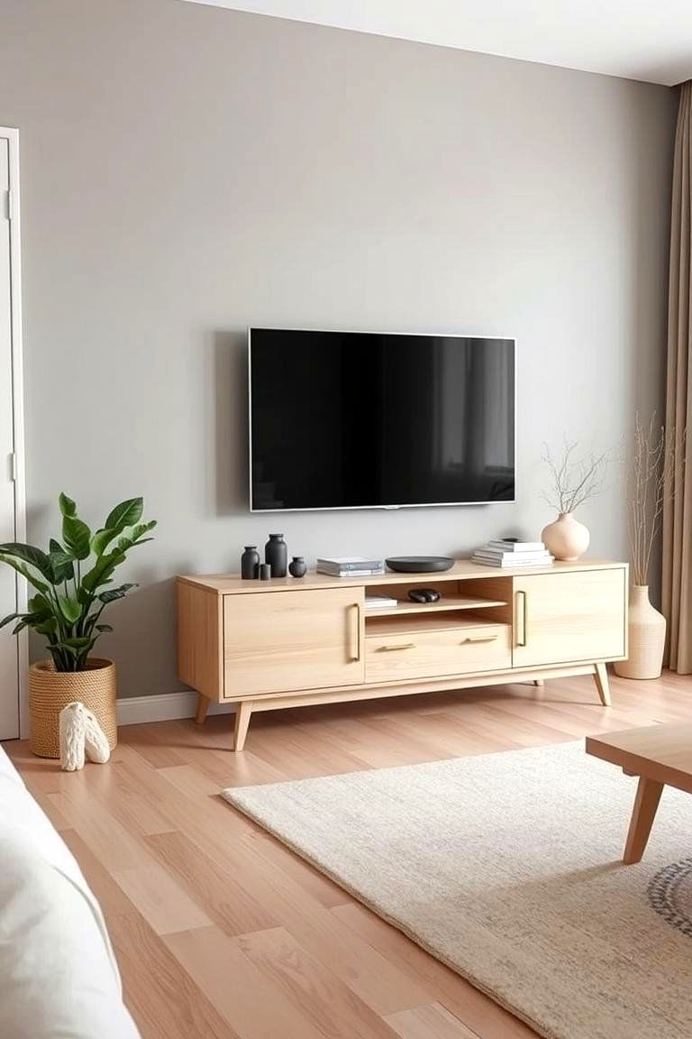 Scandinavian Style TV Console - 24 Tv Console Decor Ideas