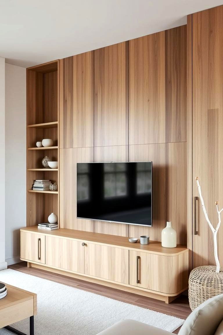 Scandinavian TV Wall - 24 Tv Wall Ideas