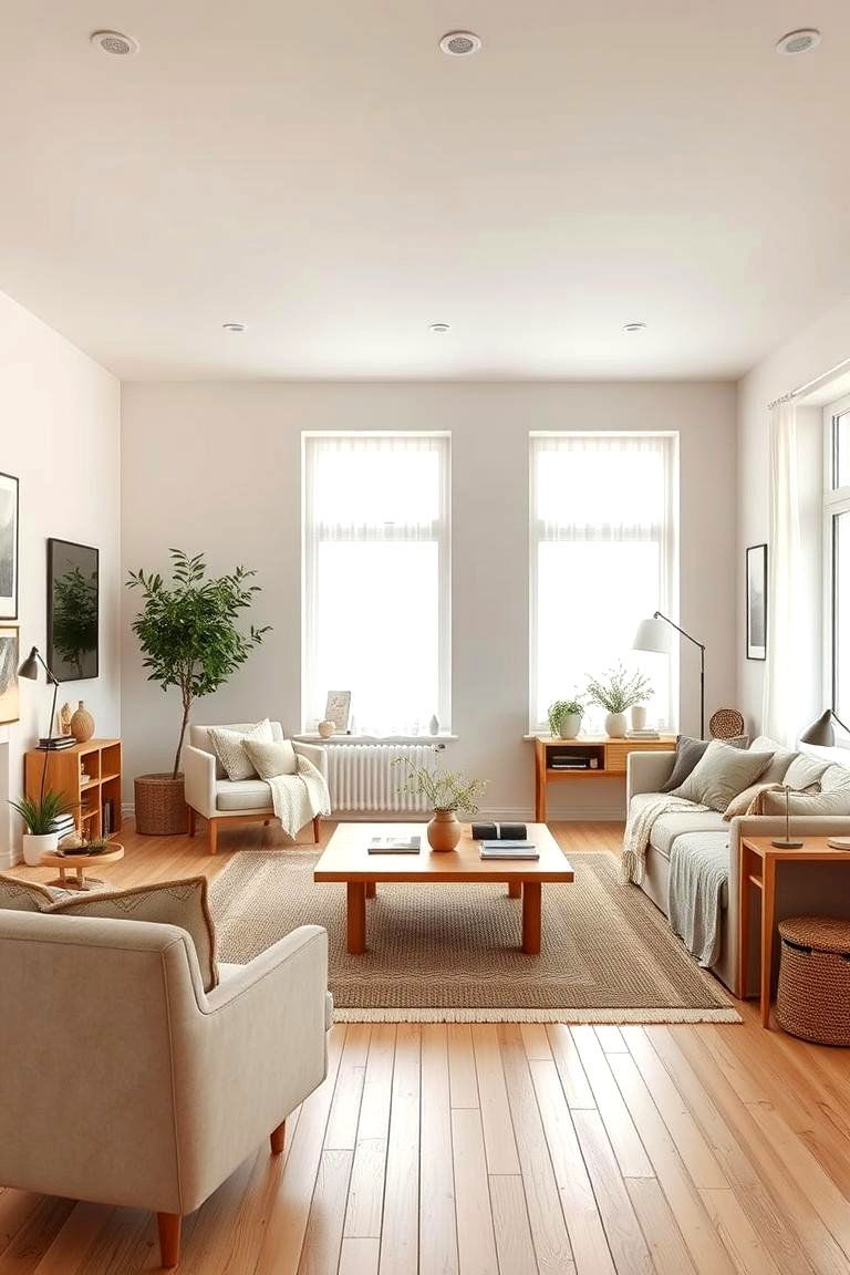 Scandinavian Tan Serenity - 24 Tan Living Room Ideas