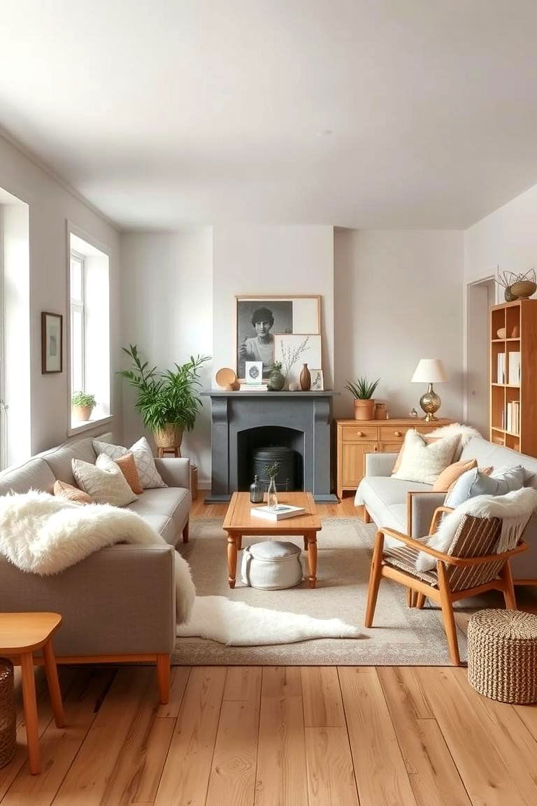 Scandinavian Vintage Hygge - 24 Vintage Living Room Ideas