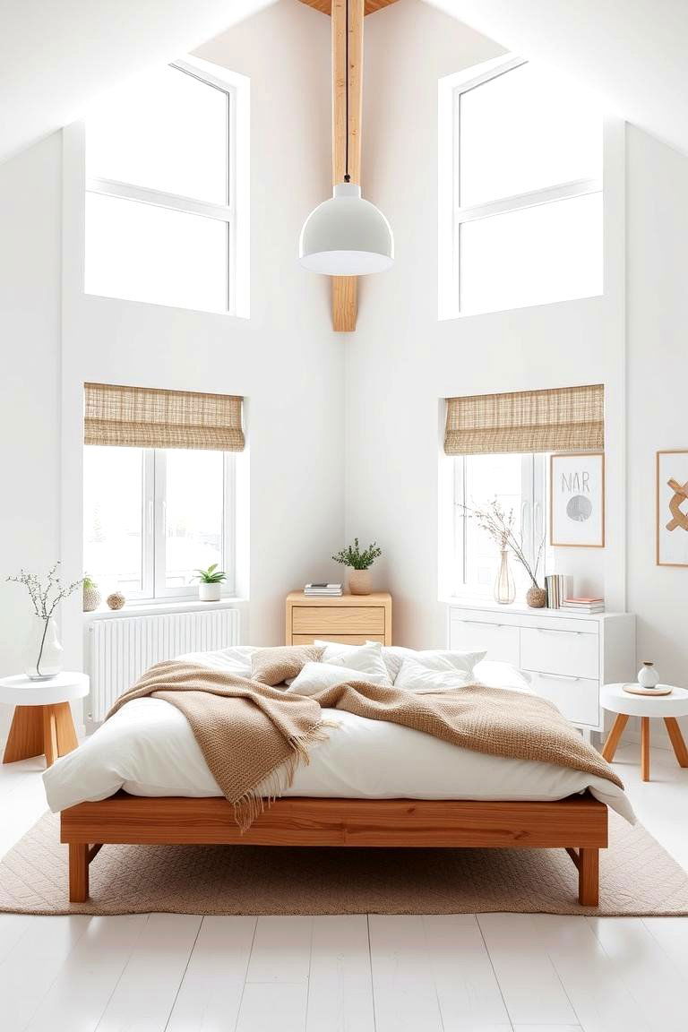 Scandinavian White Sanctuary - 24 White Bedroom Ideas