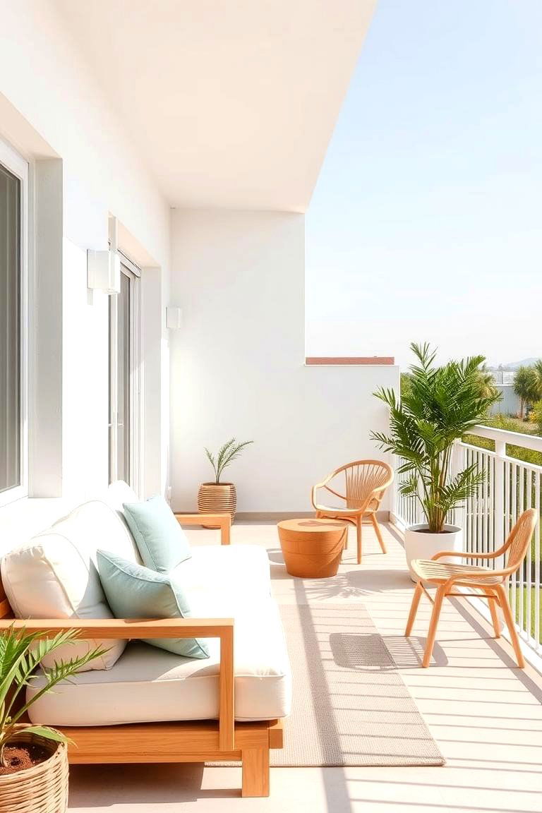 Scandinavian inspired Design - 24 Large Balcony Ideas