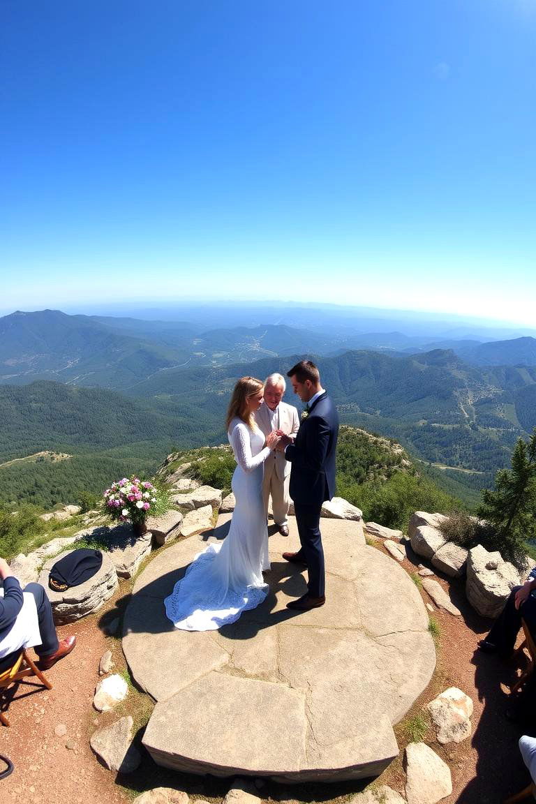 Scenic Mountain Top Ceremony - 24 Wedding Ceremony Ideas