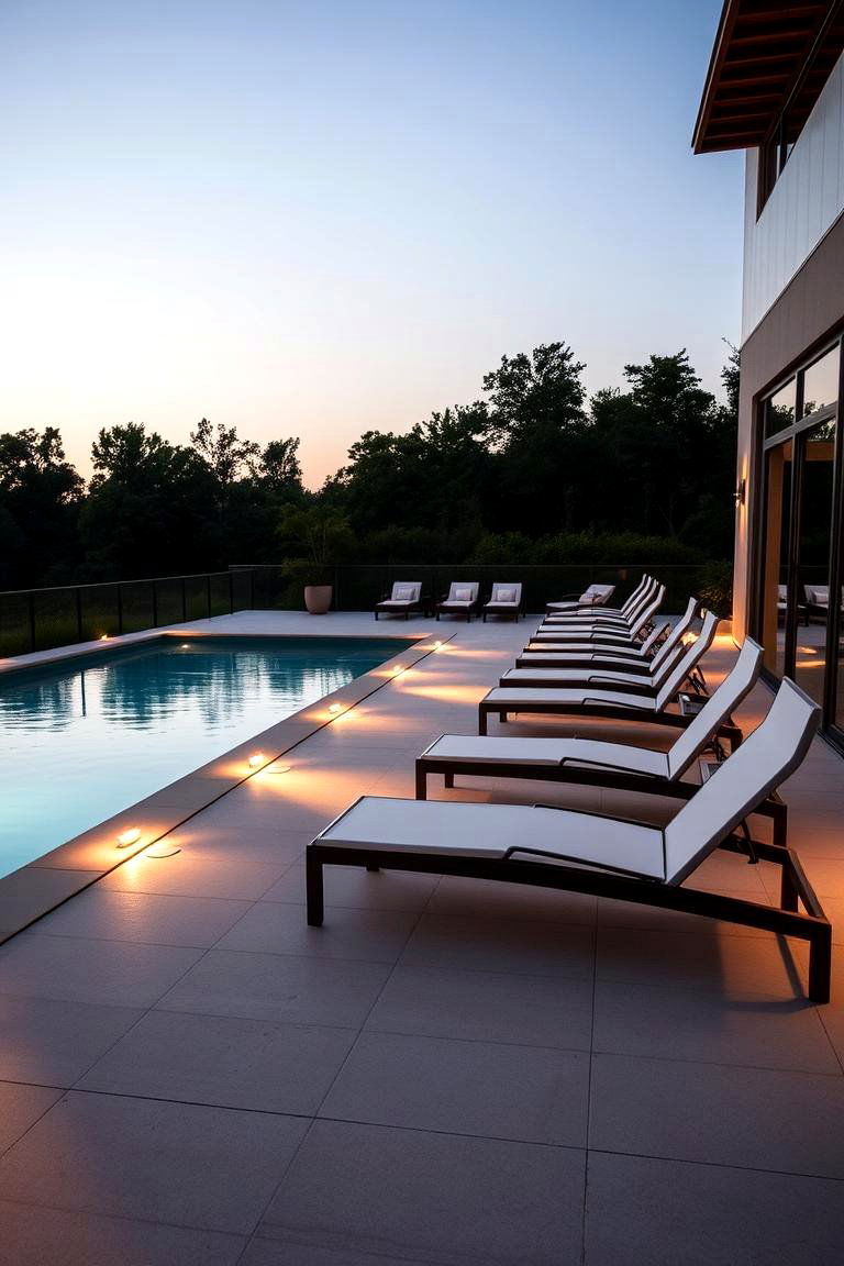 Scenic Poolside Deck - 24 Large Deck Ideas