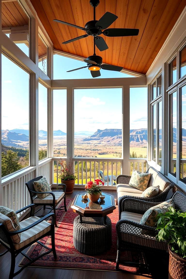 Scenic View Terrace Porch - 24 Three Season Porch Ideas