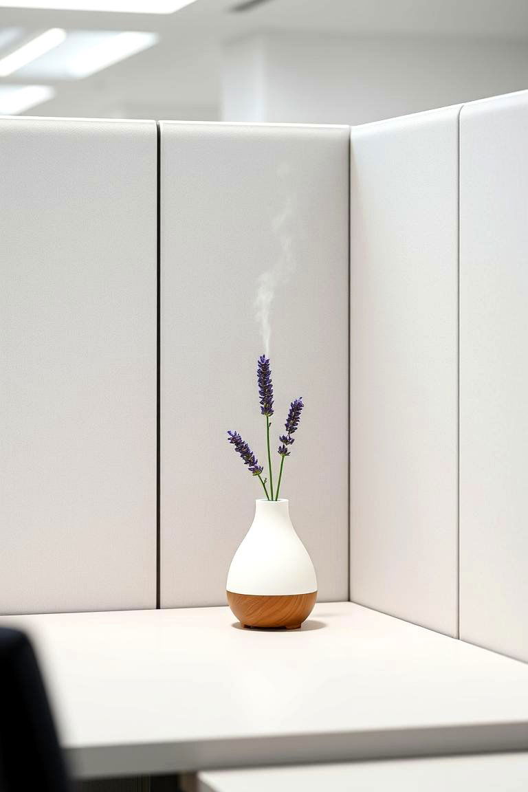 Scented Candles or Diffusers - 24 Cubicle Decor Ideas