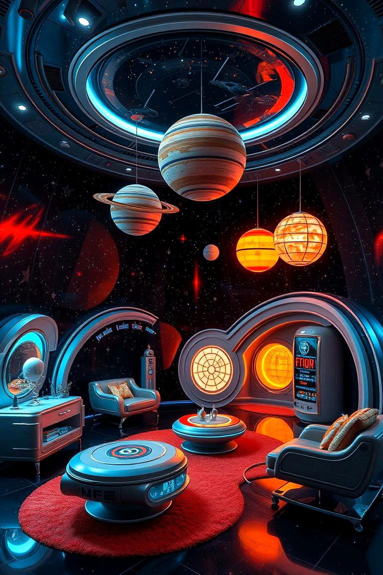 Science Fiction Space - 24 Basement Playroom Ideas