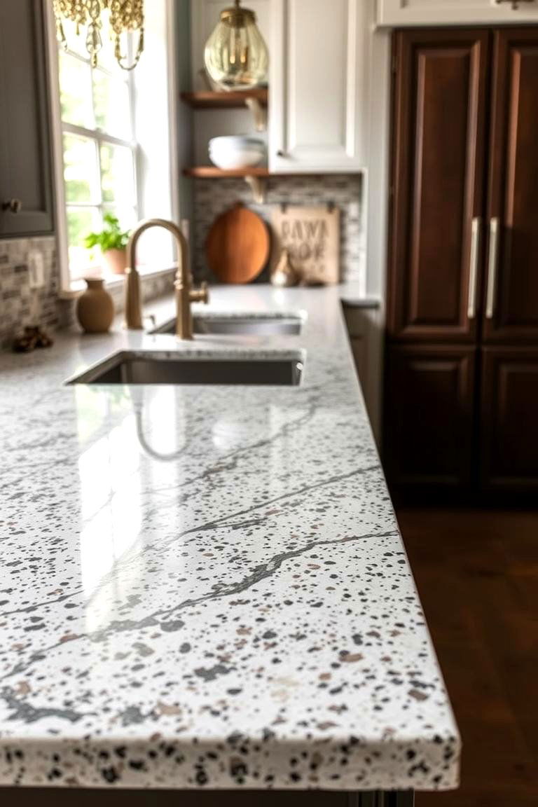 Scratch Resistant Charm - 24 Terrazzo Kitchen Countertops