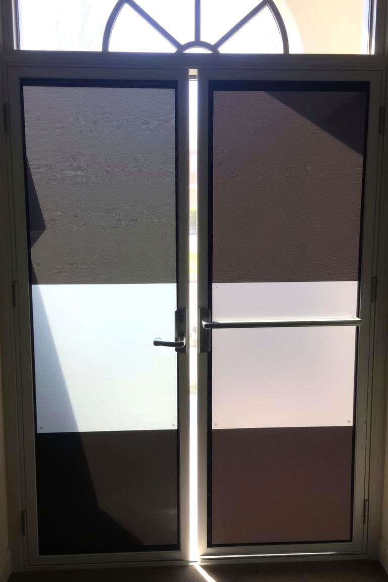 Screen Door with Tinted Glass - 24 Front Door Privacy Ideas
