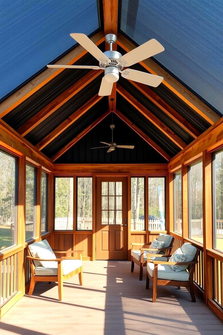 Screened In Gable Porch - 24 Open Gable Porch Ideas
