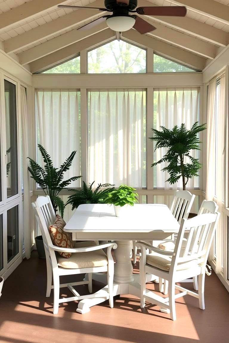 Screened In Porch Dining - 24 Outdoor Dining Area Ideas
