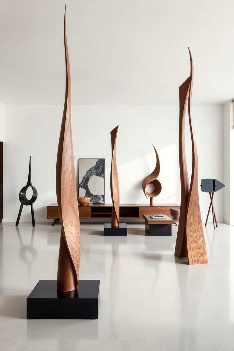 Sculptural Art Pieces - 24 Brutalist Interior Design Ideas