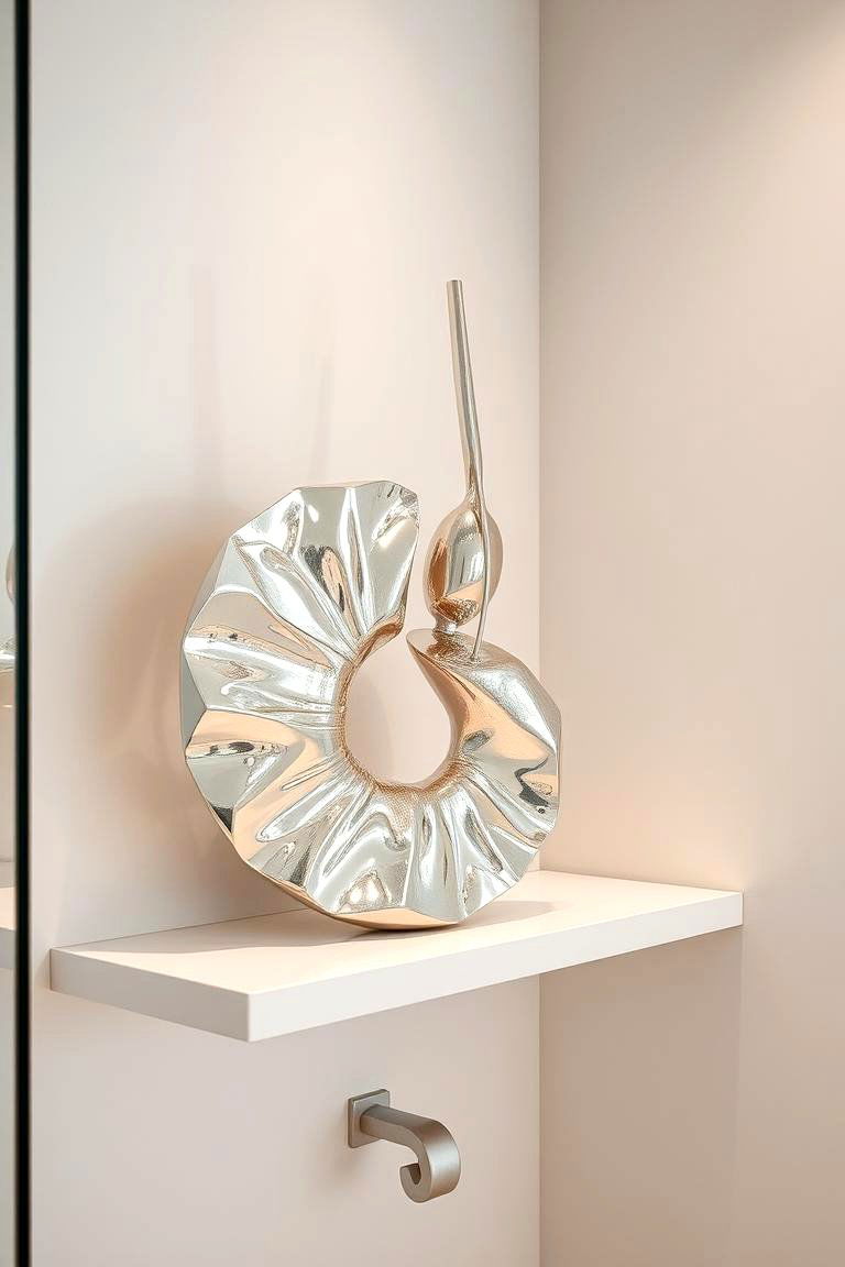 Sculptural Art for a Unique Statement - 24 Bathroom Art Ideas