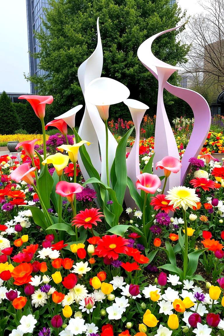 Sculptural Flower Bed - 24 Flower Bed Ideas