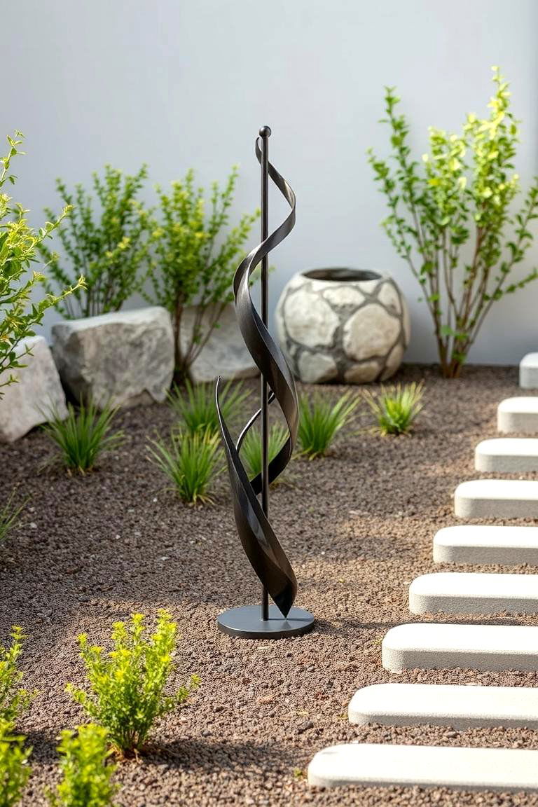 Sculptural Landscaping Elements for Artistic Appeal - 24 Hardscape Ideas