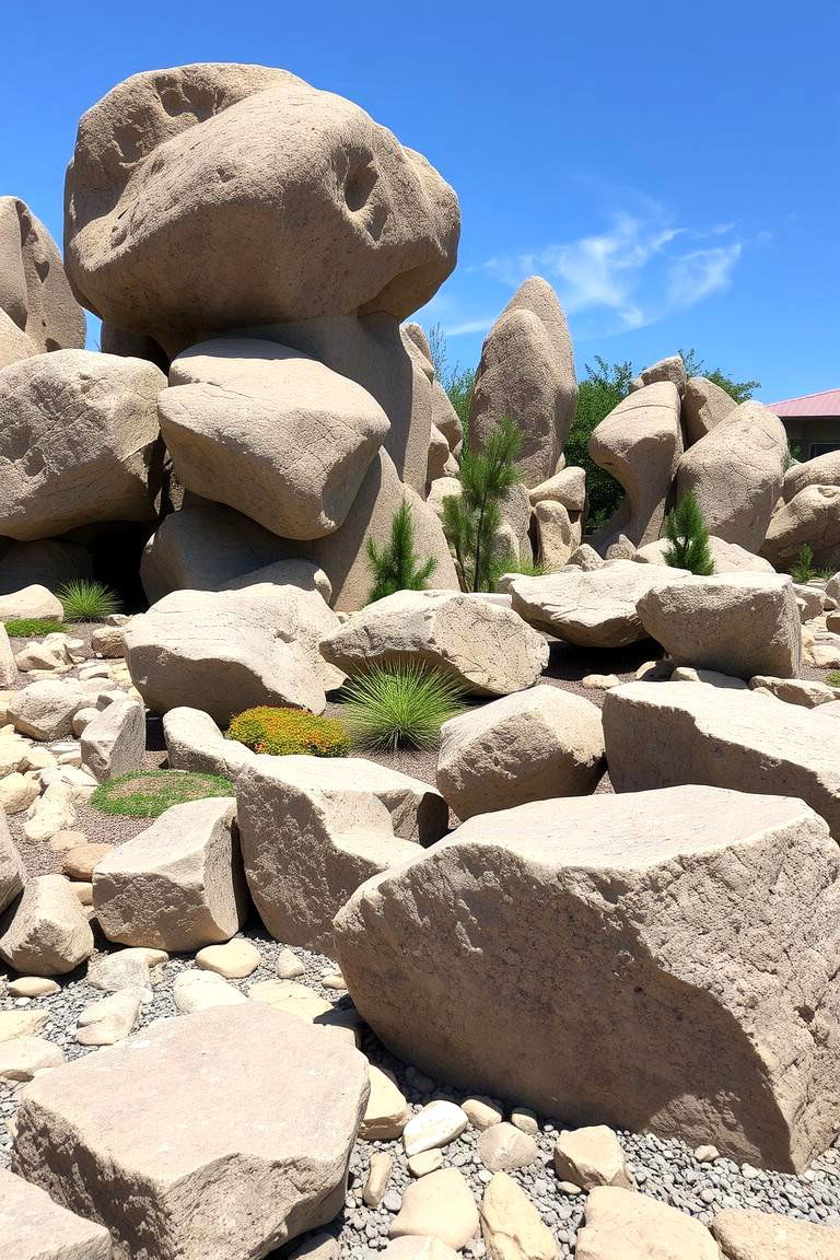 Sculptural Rock Garden - 24 Rock Garden Ideas