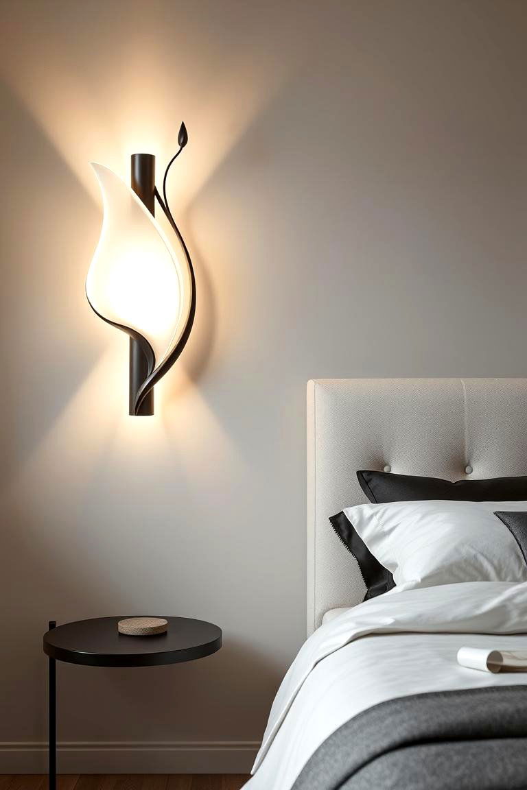 Sculptural Wall Sconce - 24 Bedroom Wall Sconce Ideas