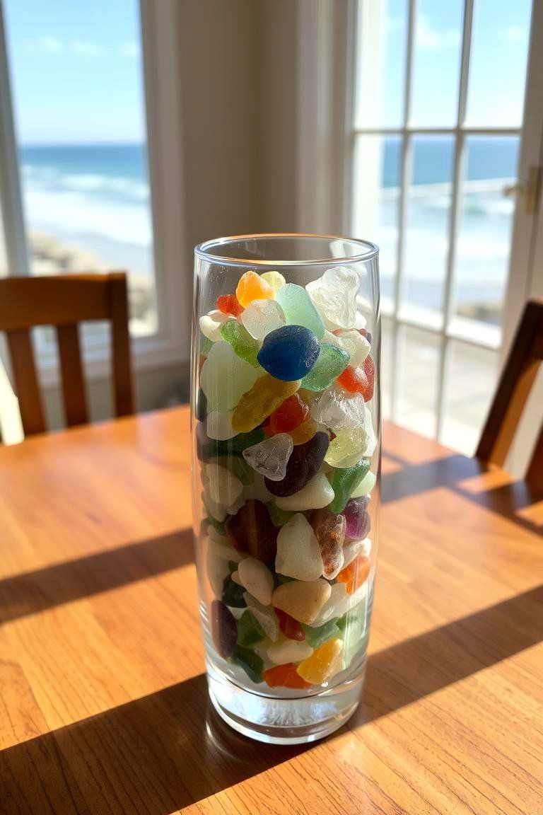 Sea Glass and Shell Decor - 24 Beach House Decor Ideas
