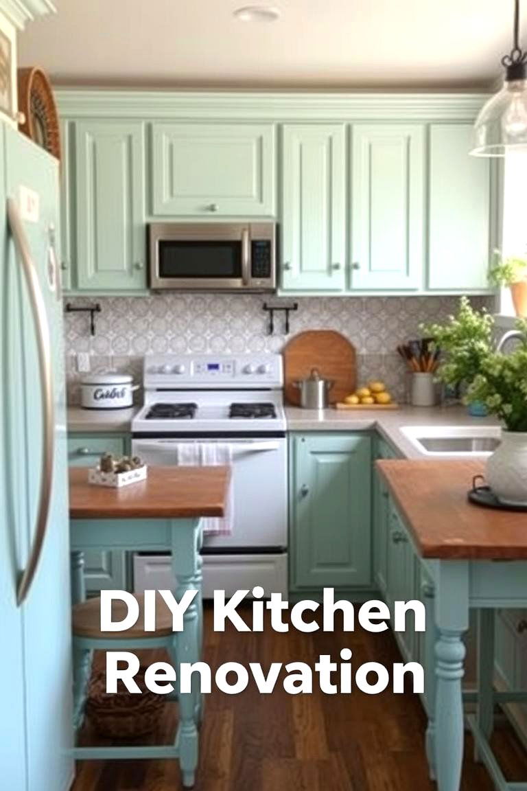 Seafoam Green DIY Renovation Magic - 24 Seafoam Green Kitchen Ideas