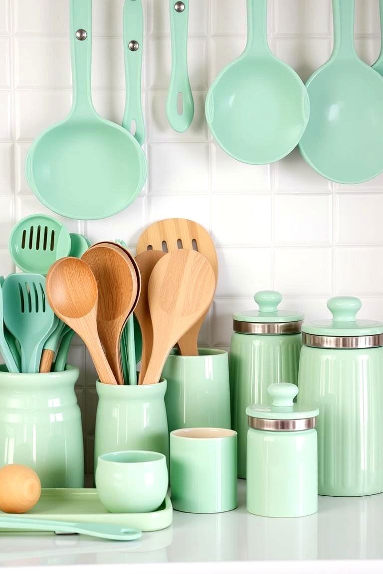 Seafoam Green Kitchen Accessories - 24 Seafoam Green Kitchen Ideas
